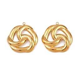Золотой 304 подвески из нержавеющей стали, геометрический шарм, золотые, 31.5x30.5x4 мм, отверстие : 1.8 мм