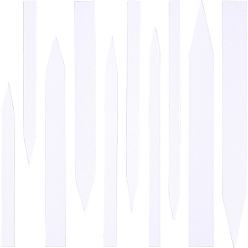 Белый 500шт 5 стиль парфюмерные бумажные тест-полоски, тестер ароматов для ароматерапии, прямоугольные, белые, 10~15.5x0.7~1.5x0.05 см, 100 шт / стиль