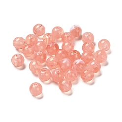 Light Coral Imitation Jade Acrylic Beads, Round, Light Coral, 8mm, Hole: 1.8mm, about 1886pcs/500g