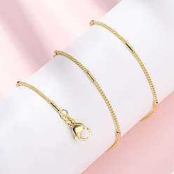 Настоящее золото 18K 1.5мм латунные кубовидные витые цепочки, долговечный, стойки покрытие, без свинца и без кадмия, реальный 18 k позолоченный, 17.80 дюйм (45.2 см)