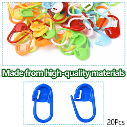 (52) Непрозрачная лаванда Абс пластиковый маркер для вязания, разноцветные, 2.1x1.1 см