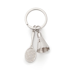 Платина Брелки для бадминтона из цинкового сплава, с железными кольцами, платина, 80 мм