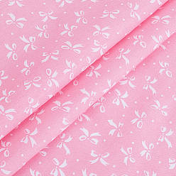 Hot Pink Bowknot Pattern Cotton Fabric, Clothing Accessories, Hot Pink, 1000x1650x0.2mm