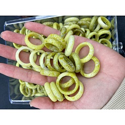 Нефрит Перстни из натурального нефрита, внутренний диаметр: 17~20 мм