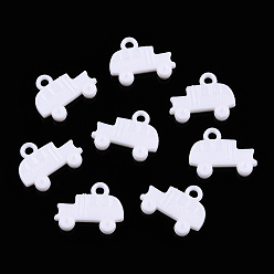 Car Opaque Acrylic Pendants, Car Charms, Car, 19.5x25x4.5mm, Hole: 3mm, about 454pcs/500g