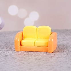 Шампанско-Желтый Мини-модель из смолы, аксессуары для кукольного домика с микро-ландшафтом, притворяясь опорными украшениями, мебель и техника, шампанское желтый, 24x42 мм