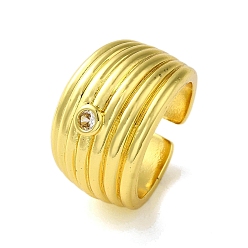 Плоский Круглый Латунь с кольцами из циркония, реальный 18 k позолоченный, плоско-круглые, внутренний диаметр: 18 мм