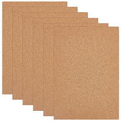 Цвет Древесины 6шт. пробковые этикетки, прямоугольные, деревесиные, 297x209x8 мм