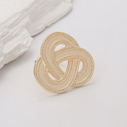 Другие Элегантные геометрические регулируемые кольца из цинкового сплава для женщин, аксессуар для вечеринок, золотые, узел, 31 мм