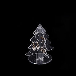 Прозрачный Подставка для акриловых сережек, Рождество, прозрачные, 12.4x9x15 см