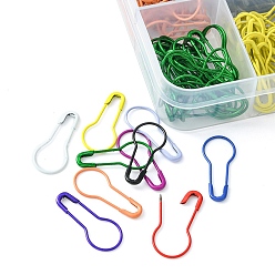 (52) Непрозрачная лаванда 300шт 10 цвета окрашенные распылением железные булавки из калебаса, Маркер вязальной строчки, разноцветные, 21.5x9.5x1.5 мм, штифты : 0.5 мм, 30 шт / цвет