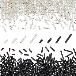 (52) Непрозрачная лаванда 8 стили стеклянные витые бусины из стекляруса, непрозрачных цветов, разноцветные, 5~12x2 мм, отверстие : 0.5 мм, 1942 шт / комплект