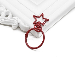 Brique Rouge Fermoirs pivotants en alliage pour la fabrication de sacs, étoiles, firebrick, 60x30mm