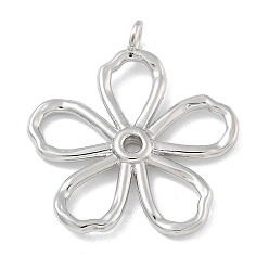 Платина Стойки обшивки латунные подвески, долговечный, без свинца и без кадмия, , платина, 28.5x25.5x2 мм, отверстие : 2.4 мм