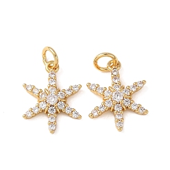 Звезда Латунные микро проложить кубического циркония подвески, без кадмия и без свинца, стойки покрытие, долговечный, с целью перехода в кольце, реальный 18 k позолоченный, звезда, 15.5x12x3.5 мм, отверстие : 3.5 мм