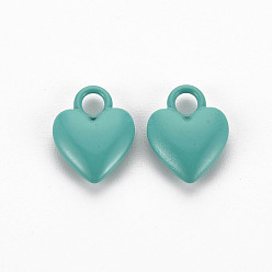 Темный Голубой Окрашен сплава прелести, без кадмия и без свинца, сердце, темные голубые, 14.5x11x4 мм, отверстие : 3 мм