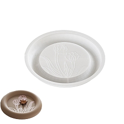 Белый Силиконовые формы для тарелок для ювелирных изделий своими руками, формы для литья смолы, плоско-круглые, белые, 214x24 мм