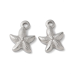 Нержавеющая Сталь Цвет 304 подвески из нержавеющей стали, прелести морская звезда, цвет нержавеющей стали, 13.5x10x3 мм, отверстие : 1.6 мм