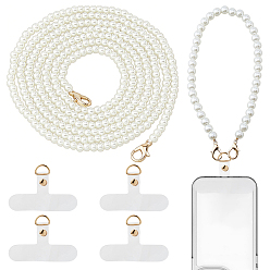 (52) Непрозрачная лаванда Мобильные наборы своими руками, включая пластиковую нашивку на цепочку для сумки и шнурок для мобильного телефона из термопластичного полиуретана, разноцветные, 410 мм