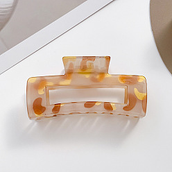 Перу Прямоугольные акриловые заколки с большими когтями для густых волос, с блеском порошок, Перу, 105 мм