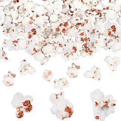 Белый 60 Кабошоны из непрозрачной смолы, попкорн, белые, 15~28x18~21x11~13 мм