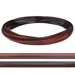 Кокосово-Коричневый ПЭ лента, для аксессуаров для одежды, украшение подарка, кокосового коричневый, 1/4 дюйм (8 мм), 1.1 мм, около 71.08 ярдов (65 м) / рулон