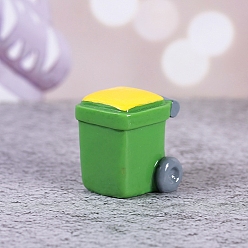 Зеленый лайм Мини-модель из смолы, аксессуары для кукольного домика с микро-ландшафтом, притворяясь опорными украшениями, мебель и техника, зеленый лайм, 22x22 мм