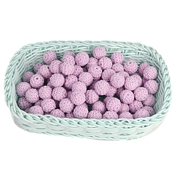 чертополох Бусины из ткани ручной работы, дерева, покрытого шерстью, круглые, чертополох, 20 мм