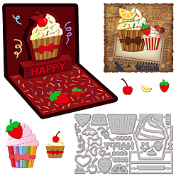 Food Углеродистая сталь разрезает трафареты, Шаблон для изготовления бумажных карточек с декоративным тиснением для скрапбукинга своими руками, художественный промысел, питание, 94x156x0.8 мм