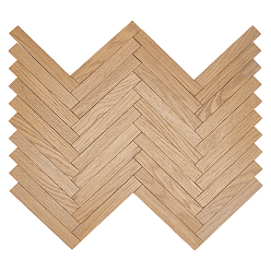 Цвет Древесины 1мини-модель деревянного пола, аксессуары для кукольного домика с микро-ландшафтом, притворяясь опорными украшениями, деревесиные, 100x15x1.5 мм, 40 шт / пакет