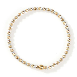 Серебро Браслеты из стеклянных бусин и бусин CCB, составные браслеты для женщин, серебряные