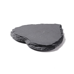 Черный Камень Коврик из натурального черного камня, подставка с неровным краем, с губкой, разнообразные, 92~106x99~106x7~10 мм
