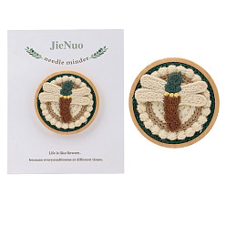 Dragonfly Магнитная игла для вышивки по дереву, магнитный держатель ловушки, плоско-круглые, для принадлежностей для вышивки крестом, стрекоза, 101x93 мм