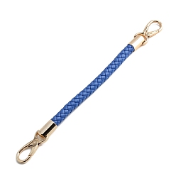 Royal Blue Imitation Leather Braided Bag Handles, Bag Straps, Royal Blue, 30cm