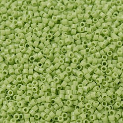(DB0733) Opaque Chartreuse MIYUKI Delica Beads, Cylinder, Japanese Seed Beads, 11/0, (DB0733) Opaque Chartreuse, 1.3x1.6mm, Hole: 0.8mm, about 2000pcs/bottle, 10g/bottle