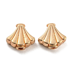 Light Gold Сплавочные бусины, без свинца и без кадмия, вентилятор, золотой свет, 9x10x4 мм, отверстие : 1.6 мм, Около 961 шт / 1000 г