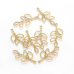 Античное Золото Сплавочные подвески тибетского стиля, без свинца, без никеля и без кадмия, лист, античное золото , 38x18x2 мм, отверстие : 2 мм