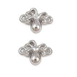 Stainless Steel Color 304 Stainless Steel Connector Charms, Octopus Links, Stainless Steel Color, 9.5x7.5x3mm, Hole: 0.8mm