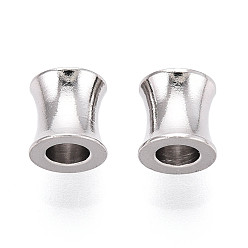 Нержавеющая Сталь Цвет 304 из нержавеющей стали бусы, баррель, без кадмия, без никеля и без свинца, цвет нержавеющей стали, 6x6 мм, отверстие : 3 мм