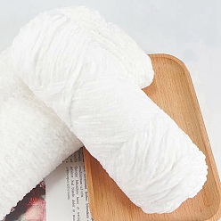 Белый Дым Шерстяная пряжа синель, бархатные нитки для ручного вязания, для детского свитера, шарфа, ткани, рукоделия, ремесла, серый, 3 мм, около 87.49 ярдов (80 м) / моток