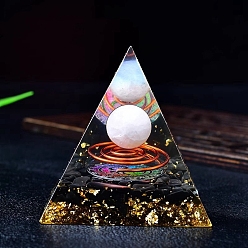 Розовый Кварц Пирамида из натурального розового кварца или оргона, портивный генератор энергии, Целебная каменная пирамида для борьбы со стрессом, принести удачу и богатство, 60 мм