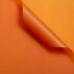 Шоколадный Сплошная цветная пластиковая бумага для оберточной бумаги для цветов, водостойкая флористическая бумага для букетов, diy crafts, цвет шоколада, 550~580x550~580x0.05 мм, 20 лист/мешок