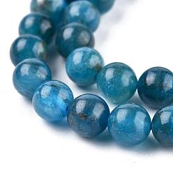 Apatite Natural Apatite Beads Strands, Round, 6~7mm, Hole: 1mm, about 60~67pcs/strand, 15.7 inch