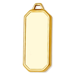 Золотой 304 прямоугольные подвески-кабошоны из нержавеющей стали, золотые, лоток : 12x29 мм, 36x15 мм