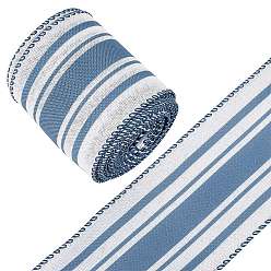 Стально-синий Полиэфирные ленты, аксессуары для одежды, узоров, стальной синий, 2-1/2 дюйм (65 мм), около 6.56 ярдов (6 м) / рулон