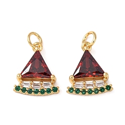 Арбуз Латунные микро проложить кубического циркония подвески, без кадмия и без свинца, стойки покрытие, долговечный, с целью перехода в кольце, реальный 18 k позолоченный, арбуз, 15x12.5x4.5 мм, отверстие : 3.5 мм