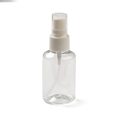 Clear Transparent Round Shoulder Spray Bottle, Mini Spray Perfume Bottles, Clear, 10.15cm, Capacity: 50ml(1.69 fl. oz)