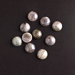 Half Round Natural Labradorite Cabochons, Half Round, 16mm