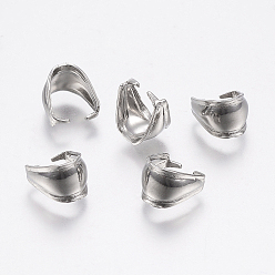 Нержавеющая Сталь Цвет Устойчив к потускнению 304 защелкивающиеся дужки из нержавеющей стали, цвет нержавеющей стали, 9.5x7x6.5 мм, внутренний: 8x5 mm