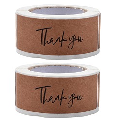 Перу 2 рулоны самоклеящейся бумаги подарочные бирки youstickers, прямоугольник спасибо наклейки этикетки, для малого бизнеса, Перу, 2.9x6x0.01 см, 120шт / рулон